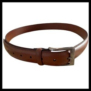 NWT Kenneth Cole Mens Brown Leather Dress Belt Size M 34-36 1P32930